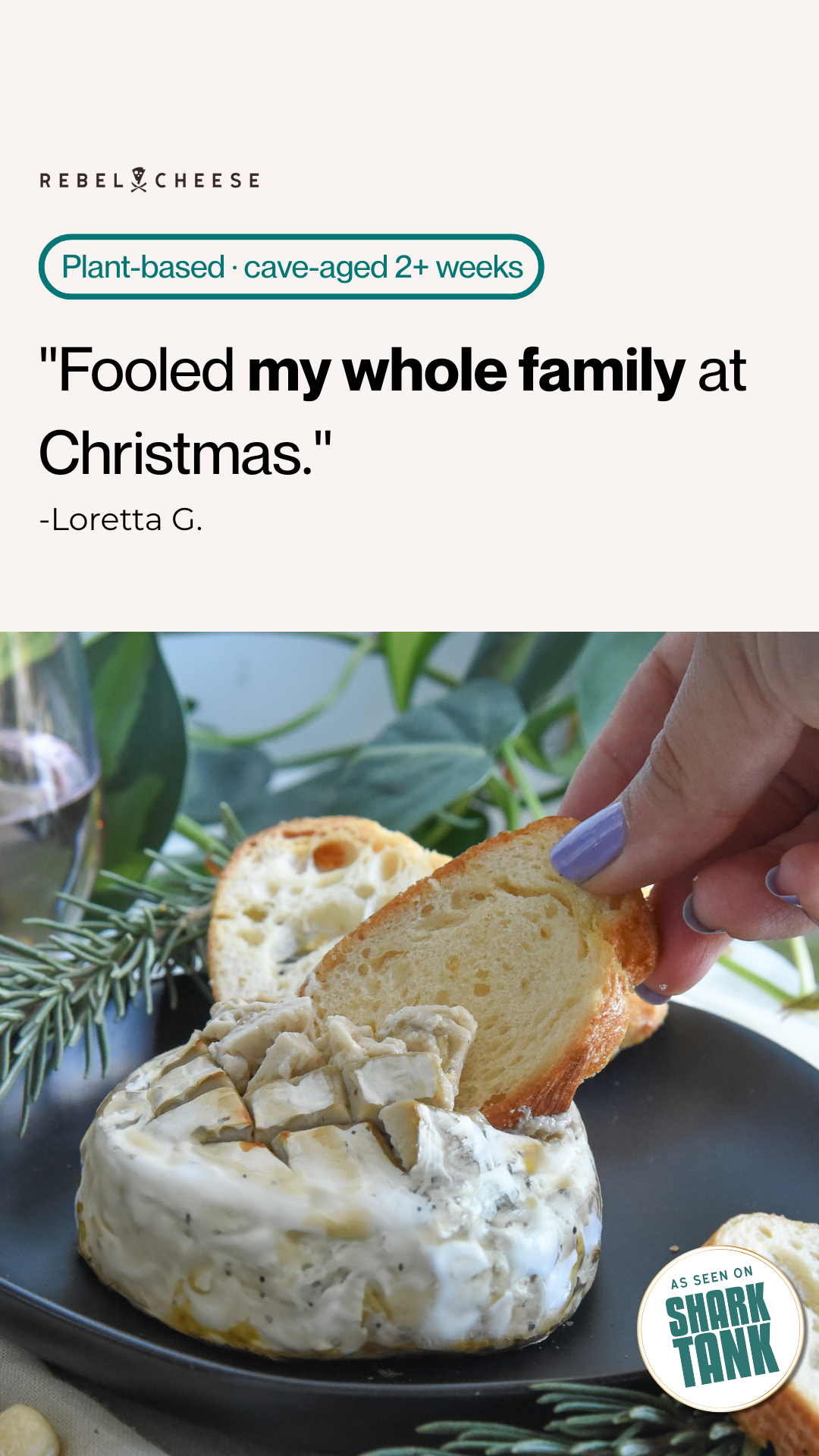 Rebel Cheese Facebook ad