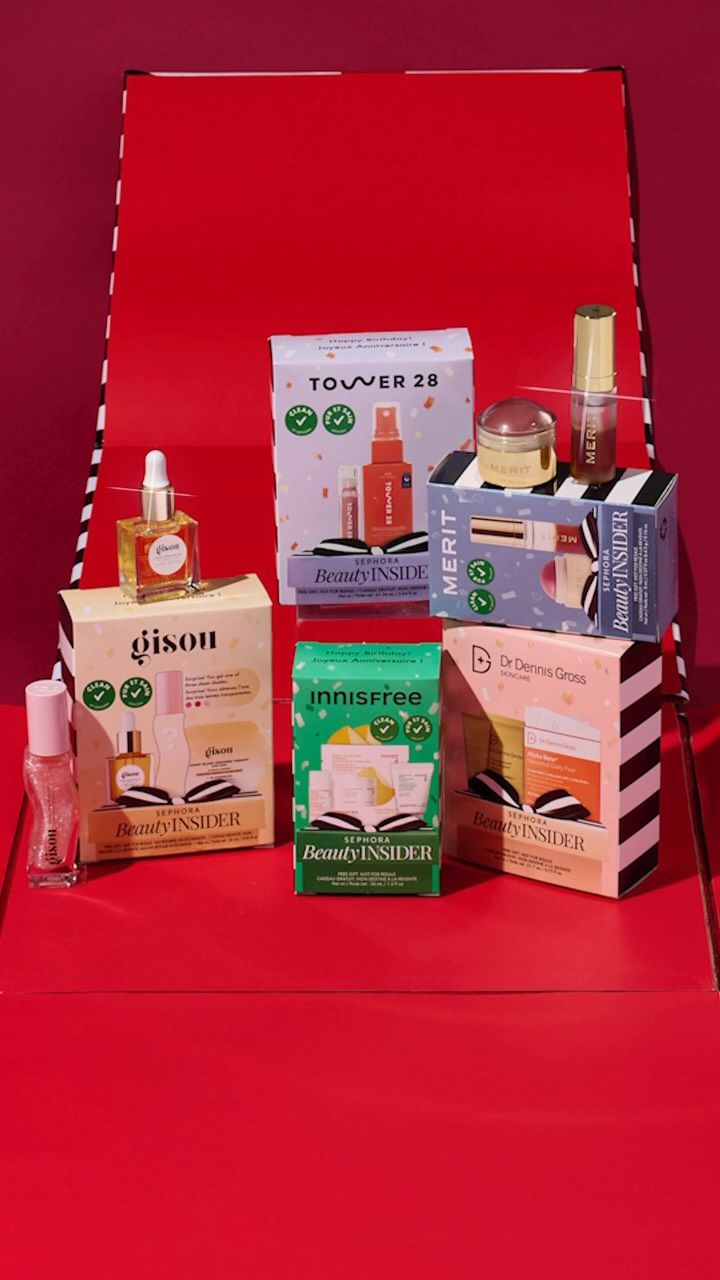 SEPHORA Facebook ad: Summer babies. Your Sephora birthday gifts just dropped