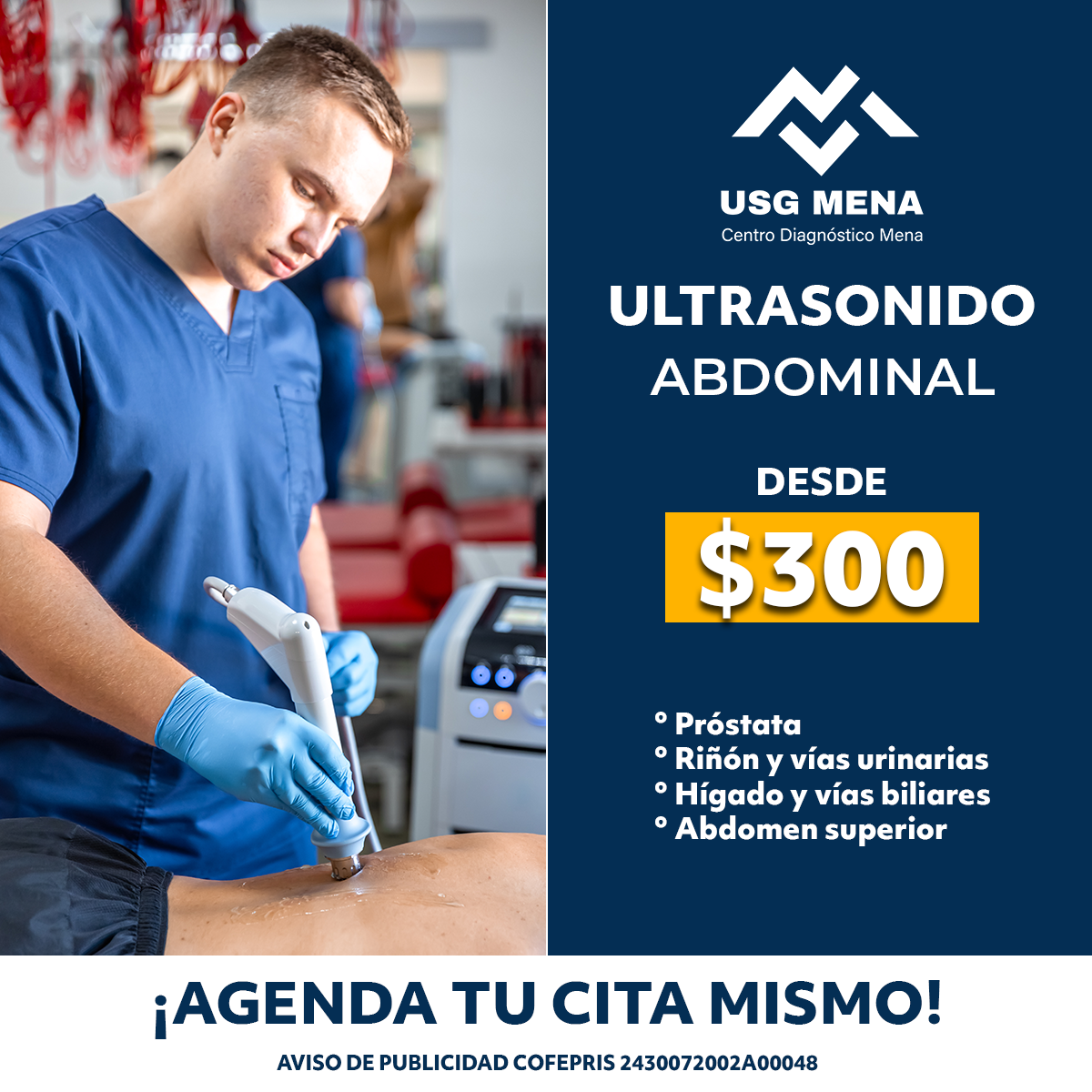 Centro Diagnóstico Mena Facebook ad from May 8, 2025