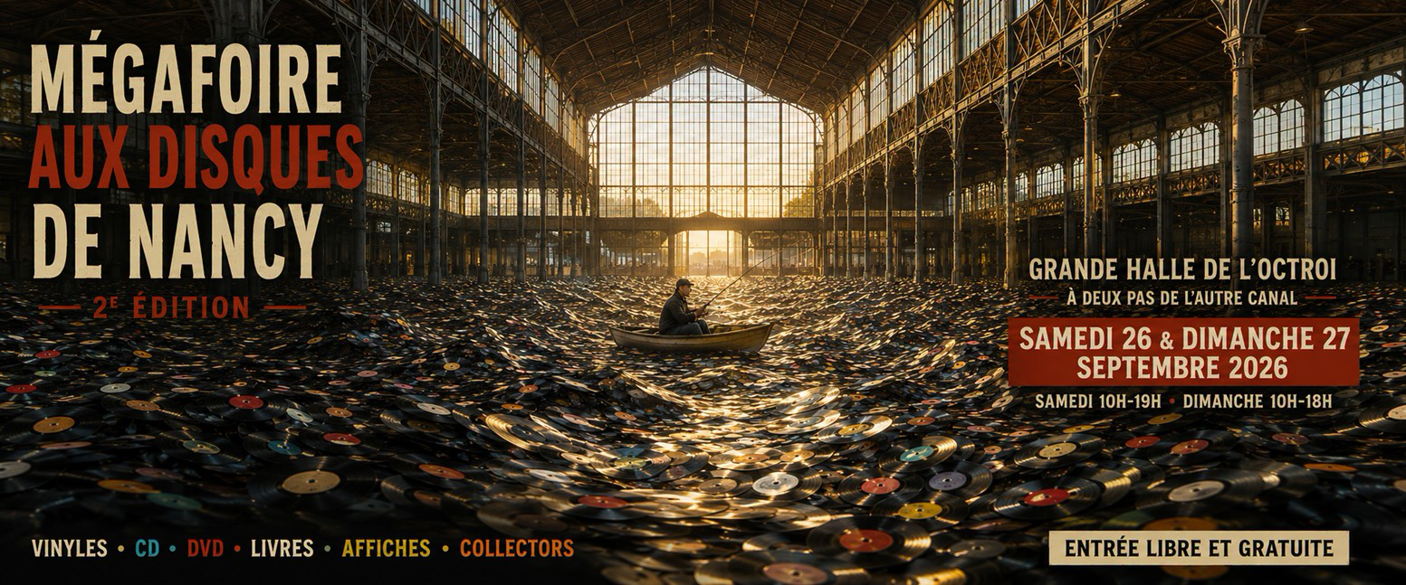 La Face Cachée Facebook ad: Mega-Foire aux disques de Nancy, Samedi 26 & Dimanche 27…