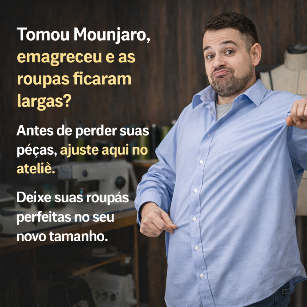 Ateliê de Ajustes Campo Grande Facebook ad: Ajuste suas roupas no novo tamanho