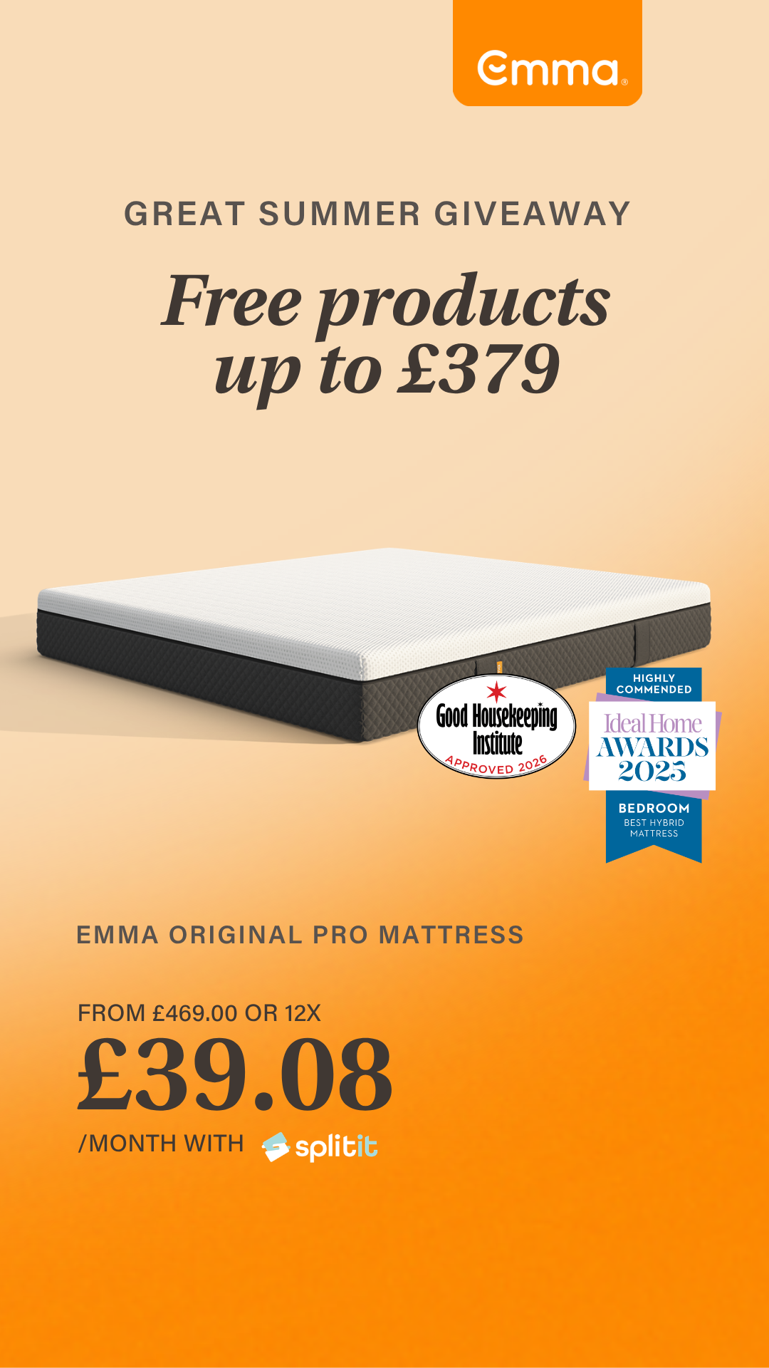 Emma Sleep UK Facebook ad