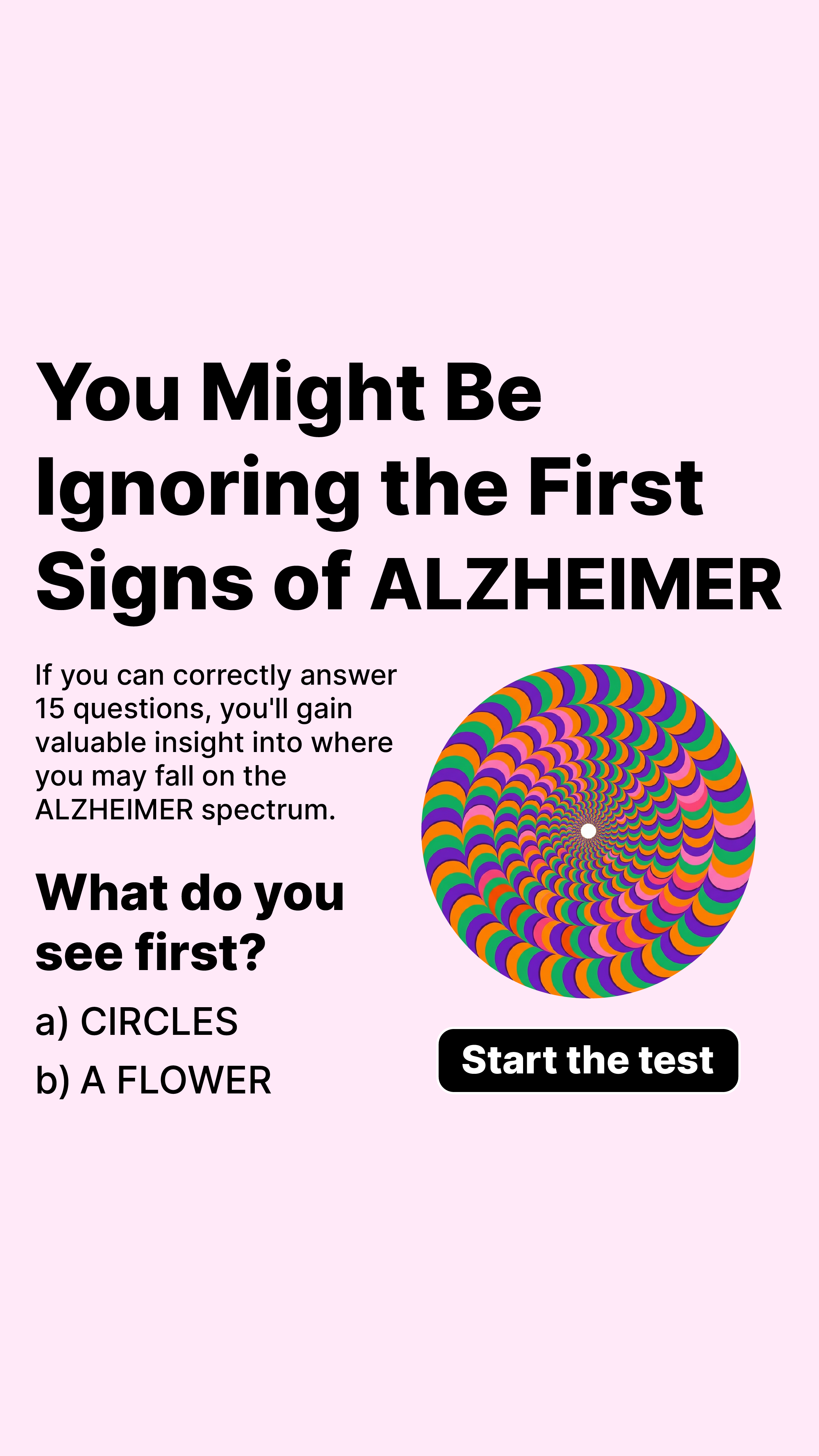 Brain Health Check Facebook ad