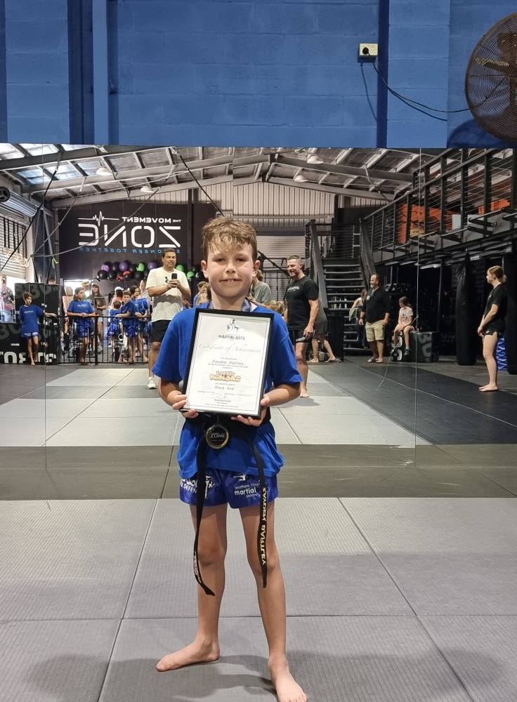 The Movement Zone Ulladulla Facebook ad: FREE Kids Martial Arts Class in Ulladulla