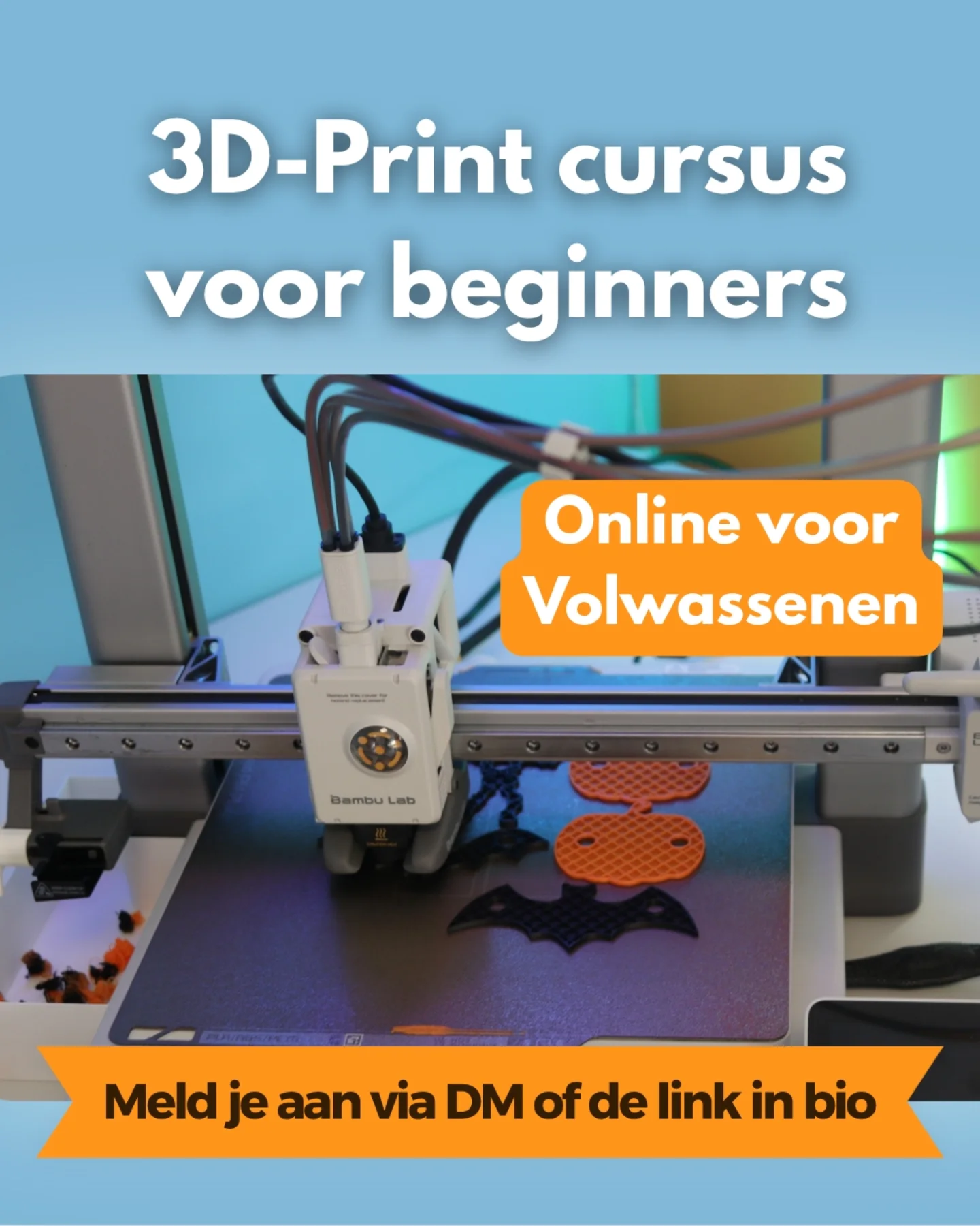 Layerbylayer3dprinting Facebook ad: ONLINE - Cursus 3D printen voor beginners (volwassenen)