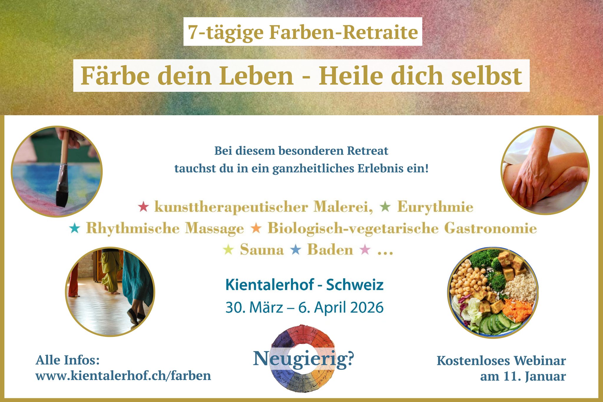 Kientalerhof Facebook ad: 7 Tage Farben- Retreat Färbe dein Leben - heile dich…