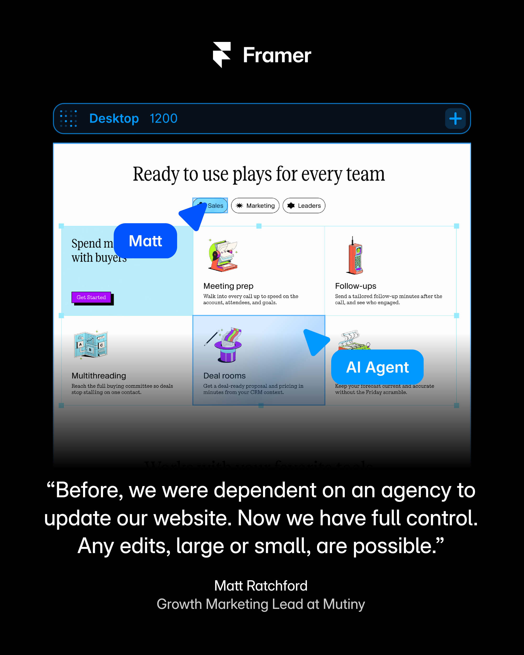 Framer Facebook ad