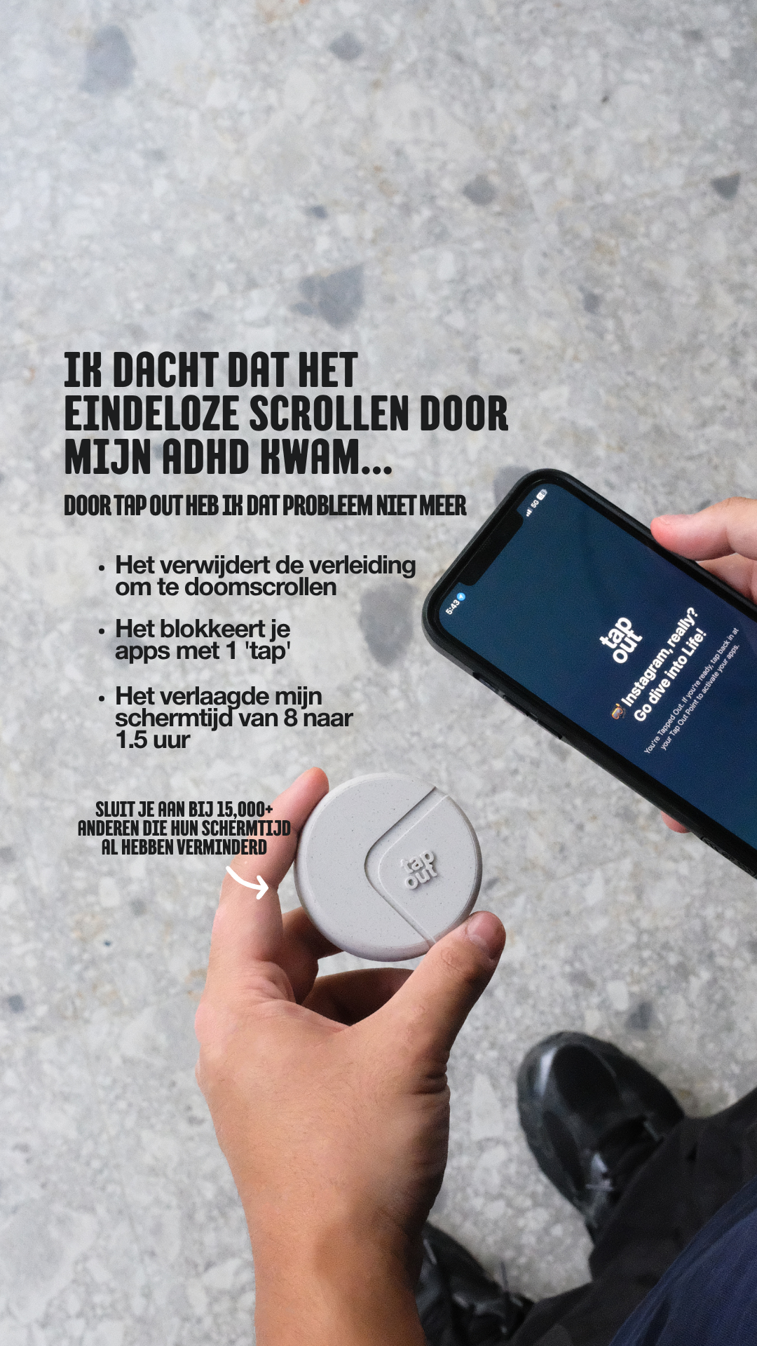 Tap Out Facebook ad