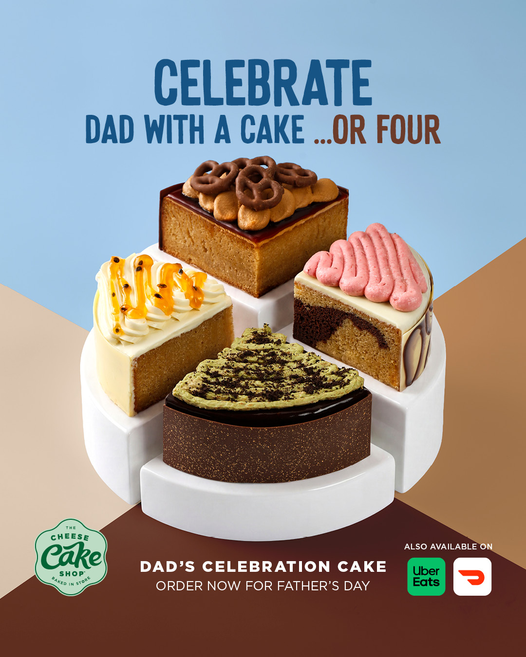 The Cheesecake Shop Facebook ad from Aug 9, 2026