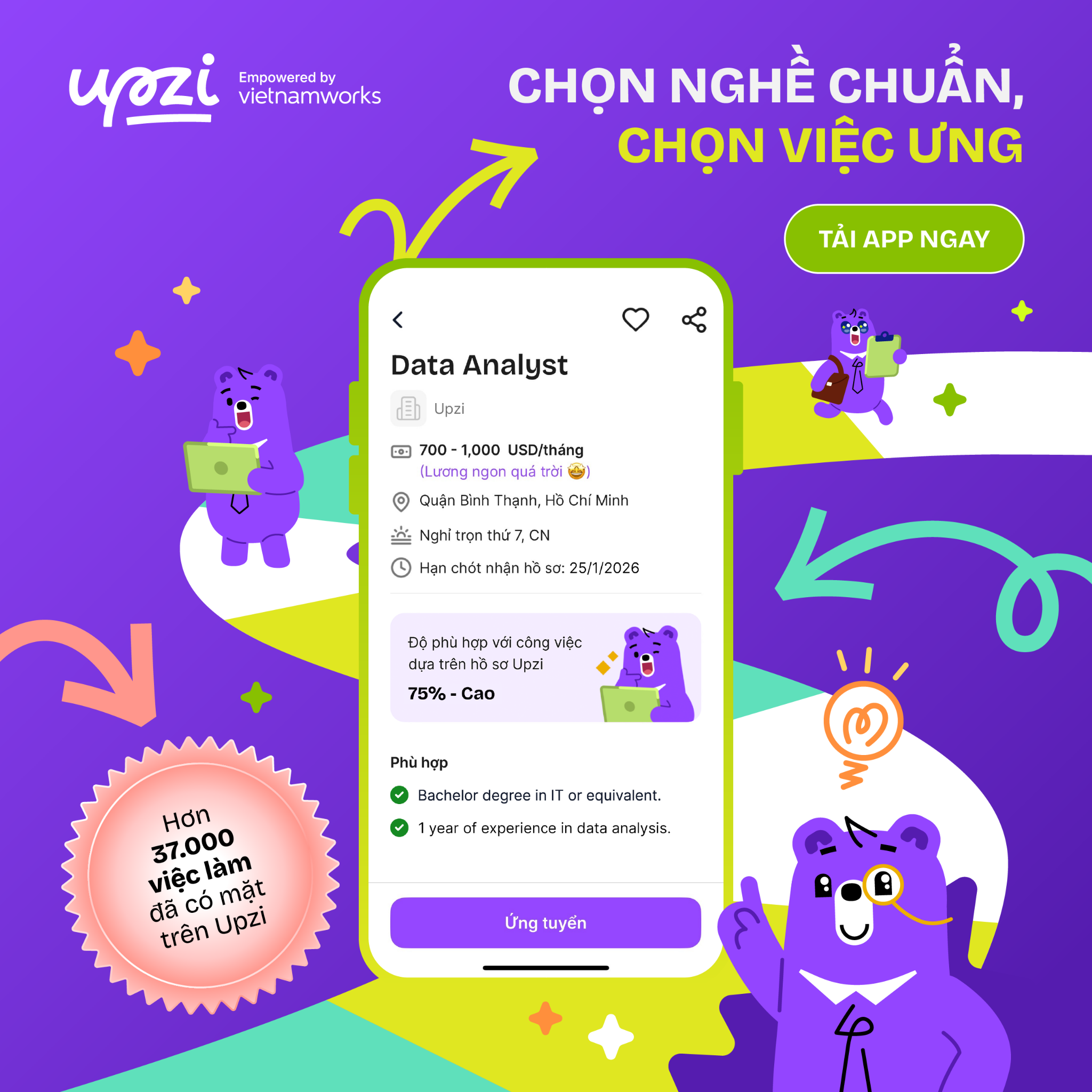 Upzi Facebook ad