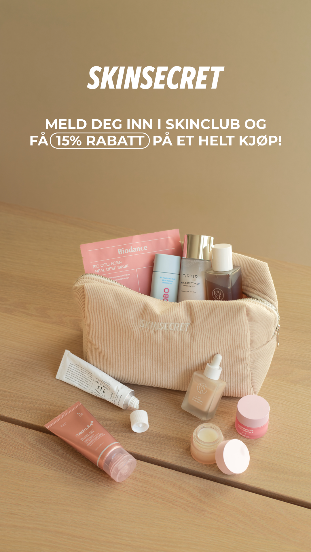 SkinSecret Facebook ad from Oct 8, 2025