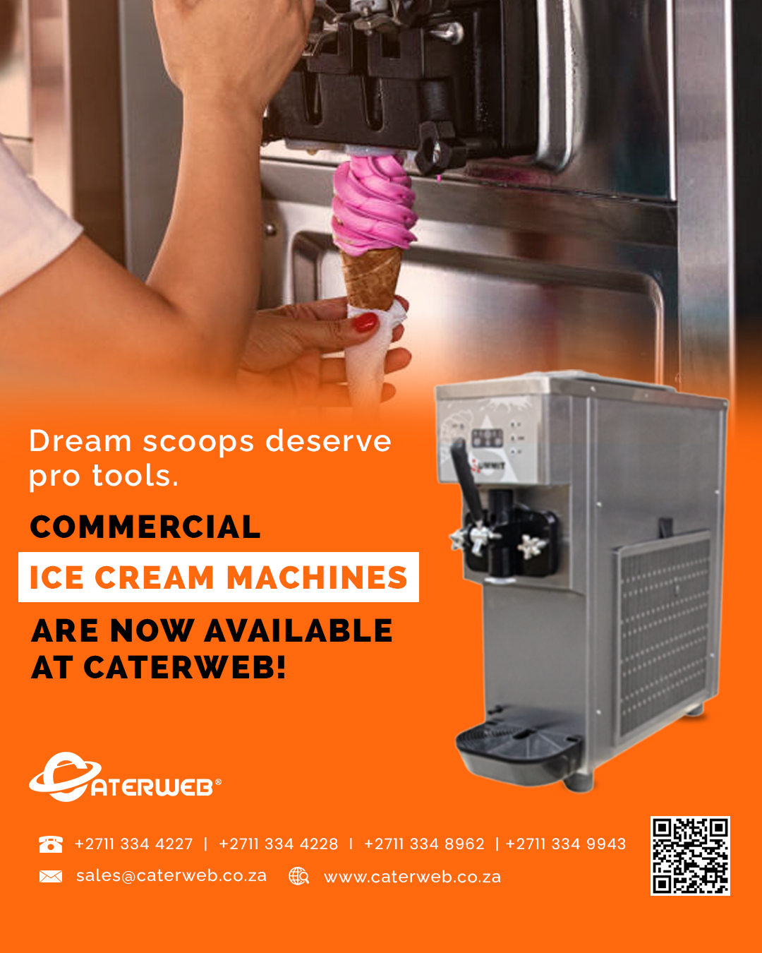 CaterWeb Facebook ad: For Ice Cream Parlours