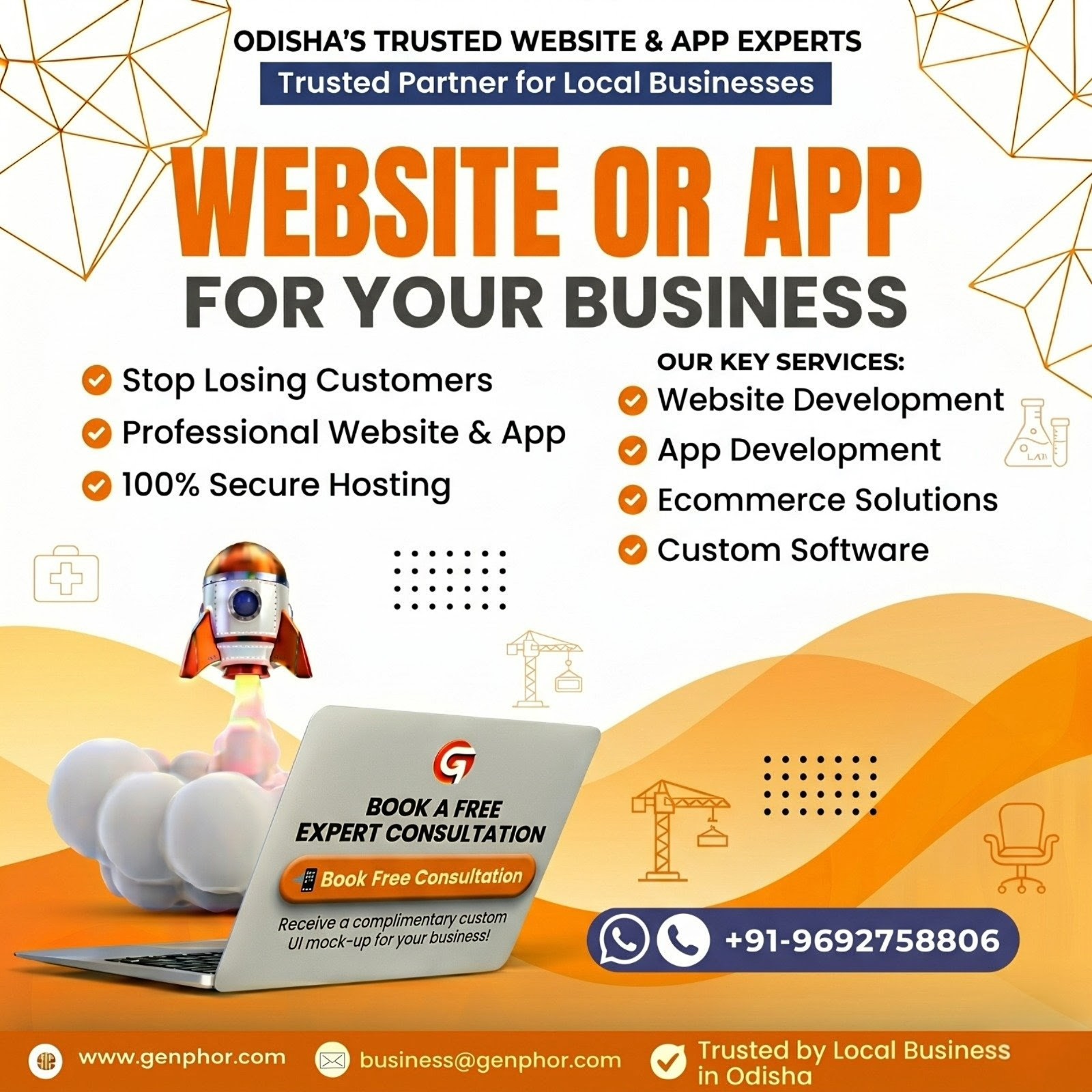 Genphor Technologies Facebook ad: Book Free Doorstep Consultation in Odisha