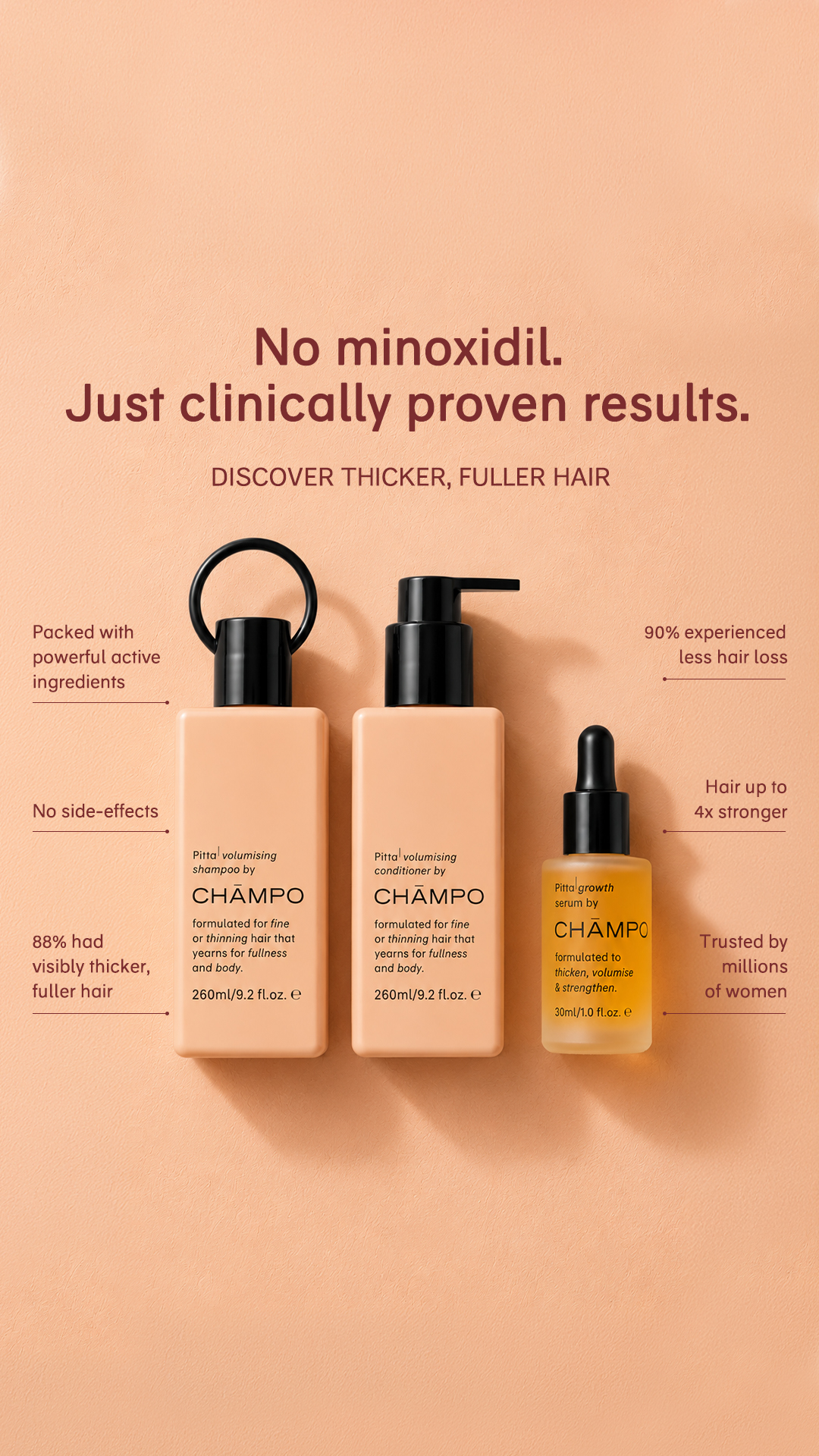 Chāmpo Haircare Facebook ad