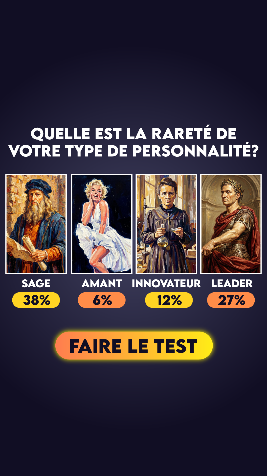 Personality Type Facebook ad