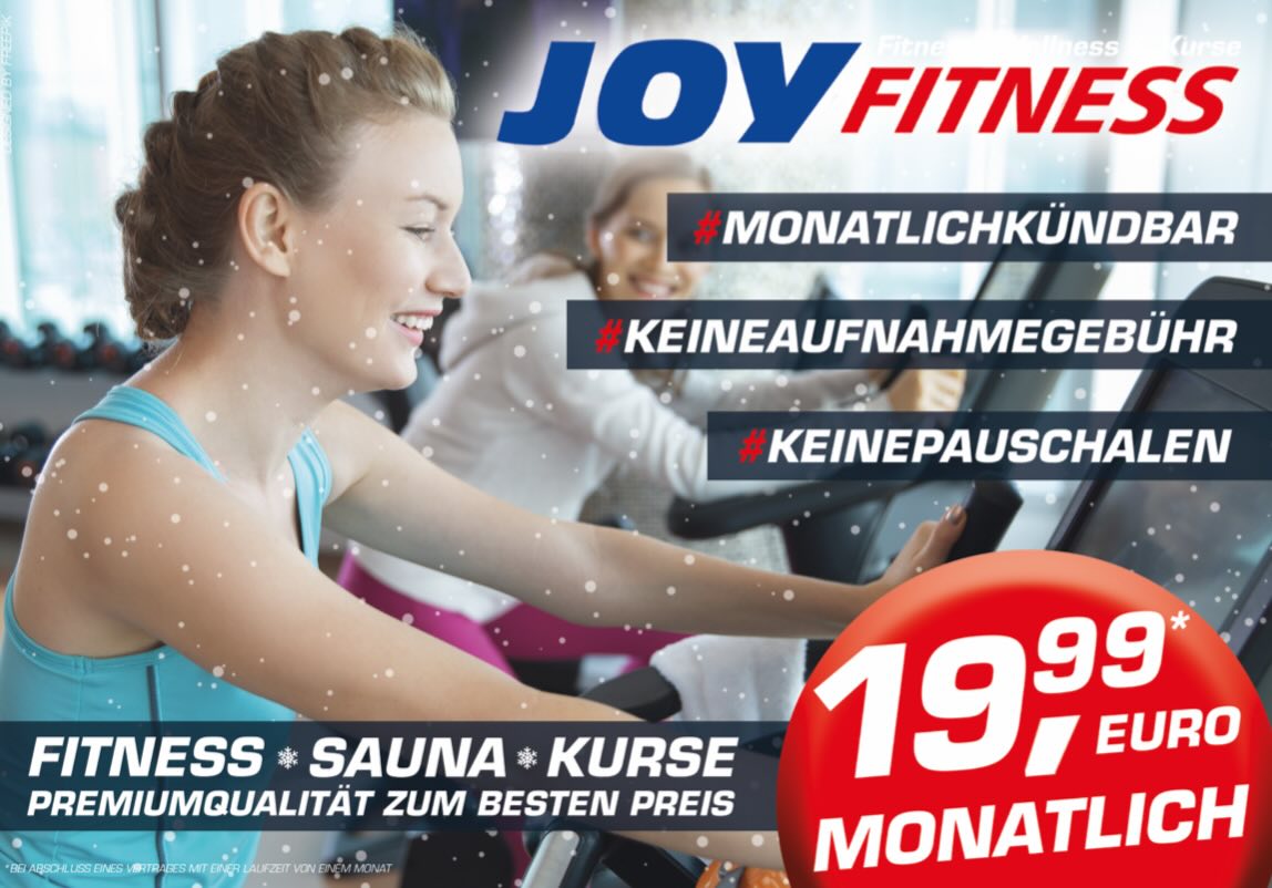 JOY Fitness Bremen Facebook ad: AUFGEPASST BREMEN!