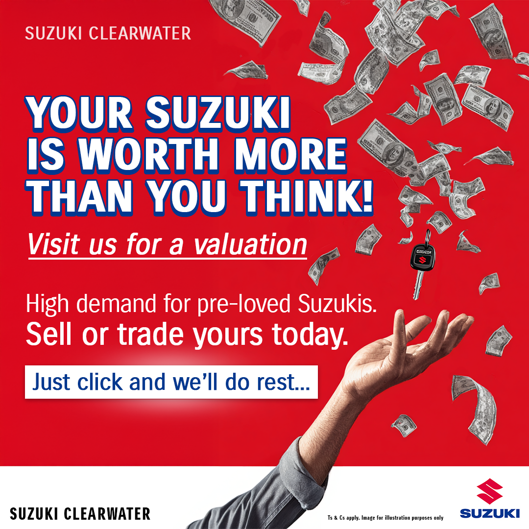 Suzuki Clearwater Facebook ad: With Trade-in prices like these you could be…
