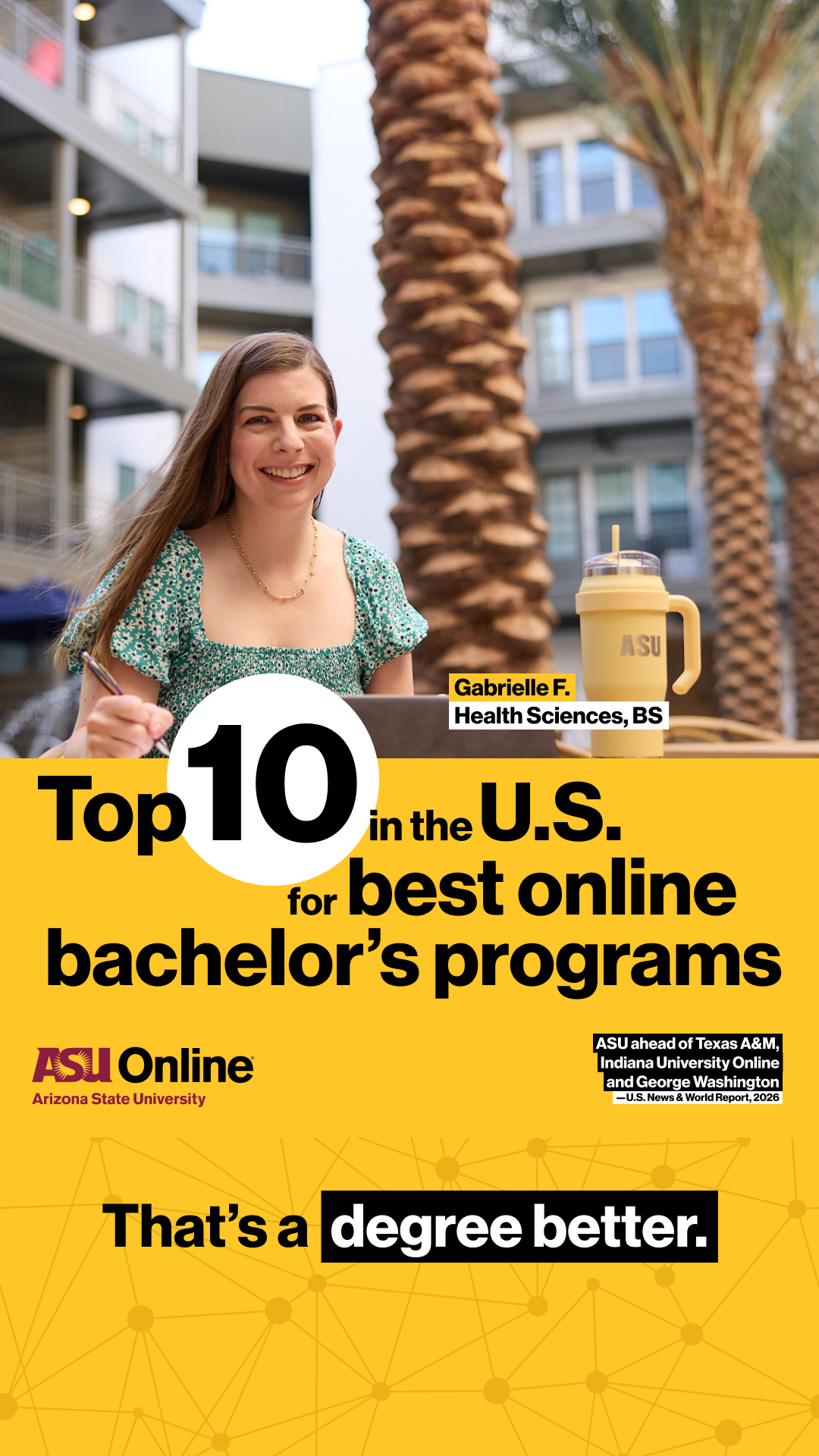 ASU Online Facebook ad