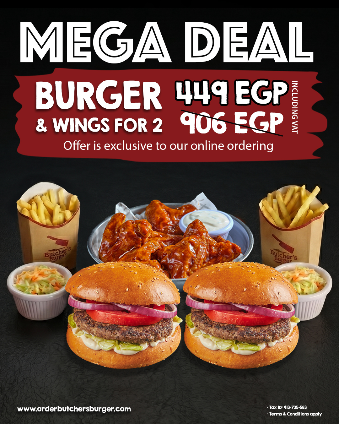 Butcher's Burger Facebook ad