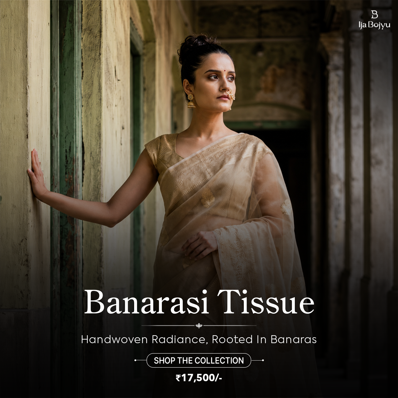 ijabojyu Facebook ad: Timeless Banarasi Elegance