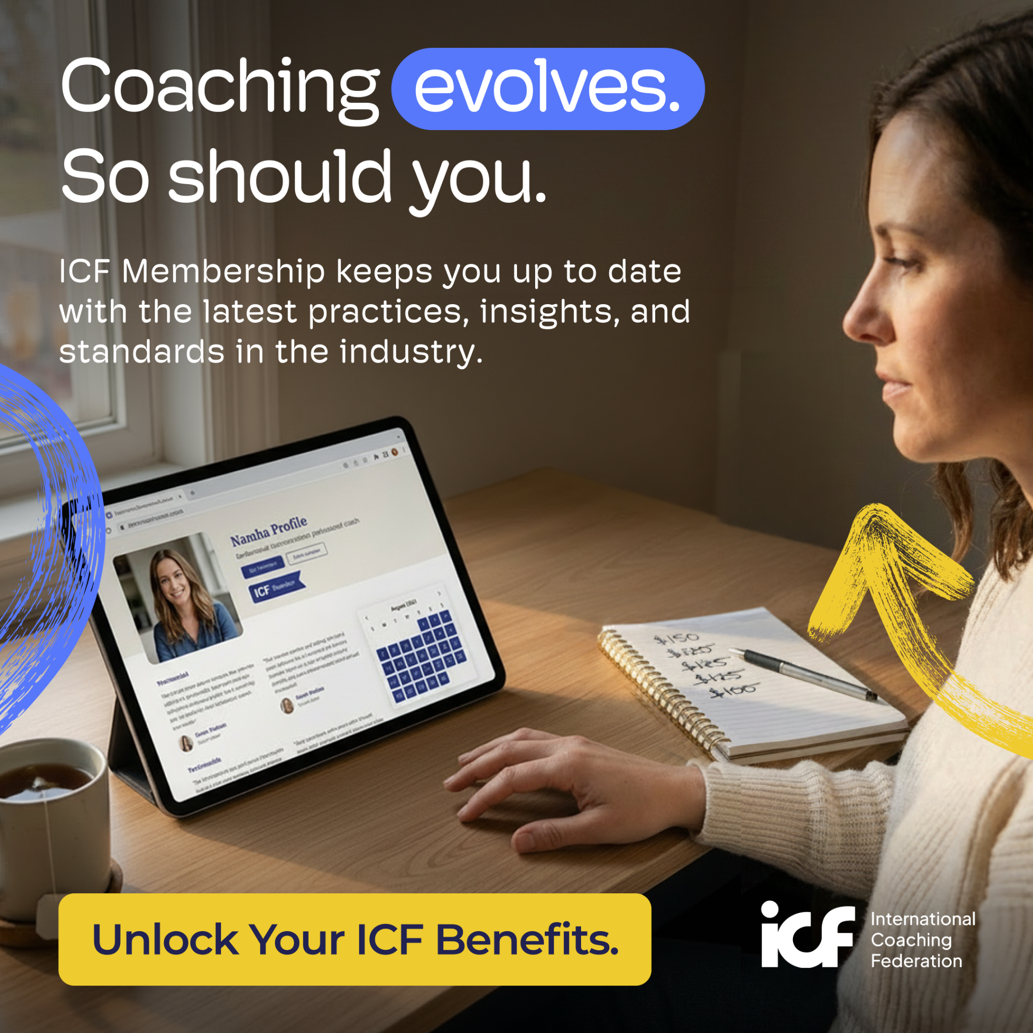 International Coaching Federation Facebook ad