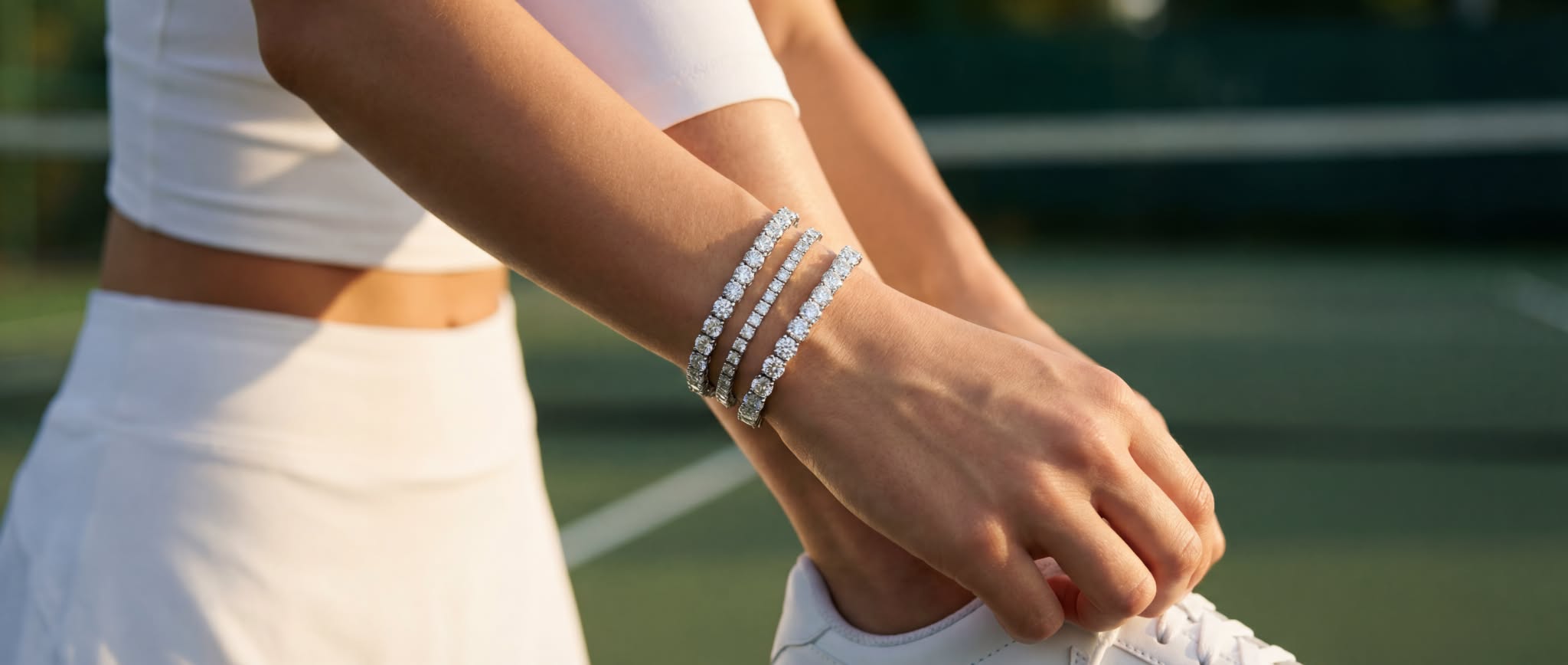 IDiamond.ae Facebook ad: Shop Tennis Bracelets