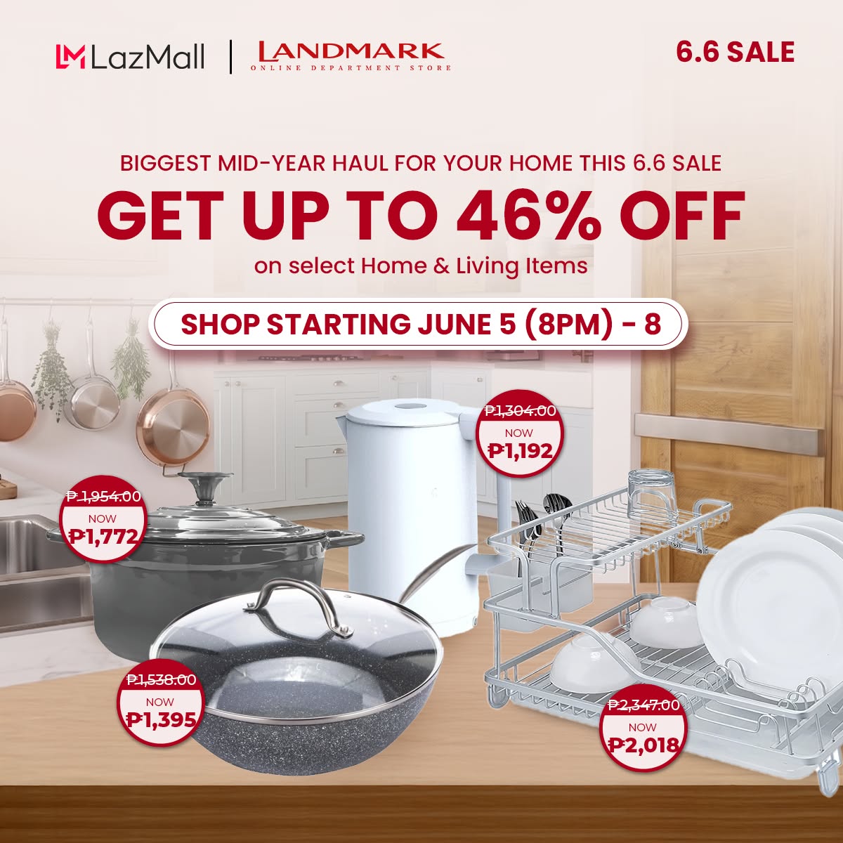 Landmark Facebook ad: UP TO 46% OFF: Landmark’s Biggest Mid-Year Home Haul is…