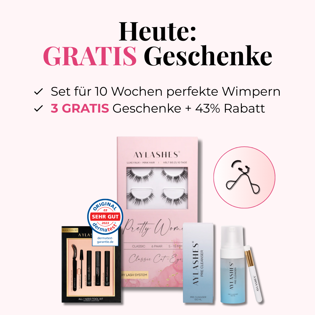 Aylashesofficial Facebook ad: Wimpern zum Verlieben?