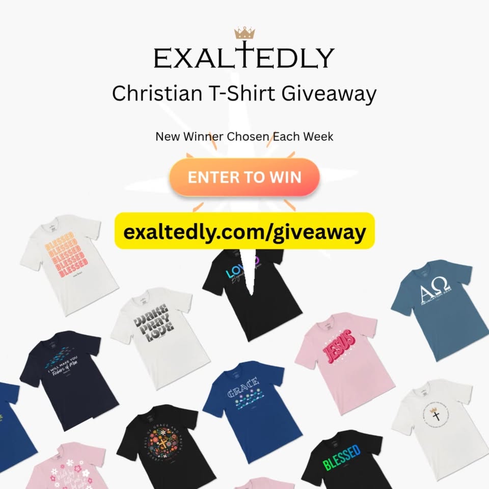 Exaltedly Facebook ad: Win Christian T-Shirts!
