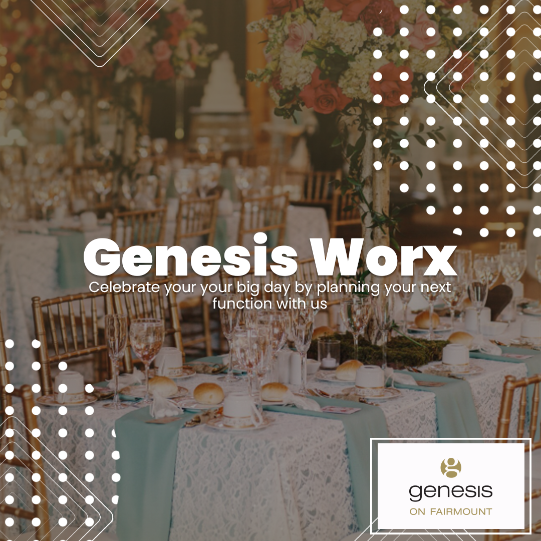 Genesis on Fairmount Shopping Centre Facebook ad: Burgers, Pizza, and a fabulous party venue?