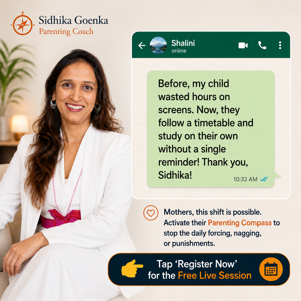 Sidhika N Goenka Facebook ad
