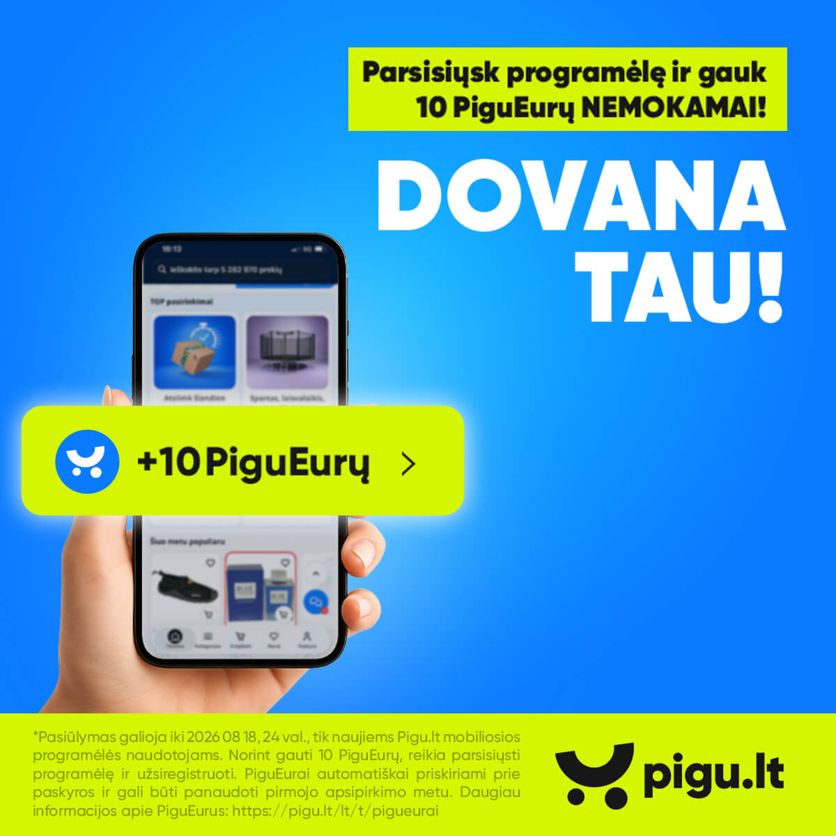 Pigu.lt Facebook ad