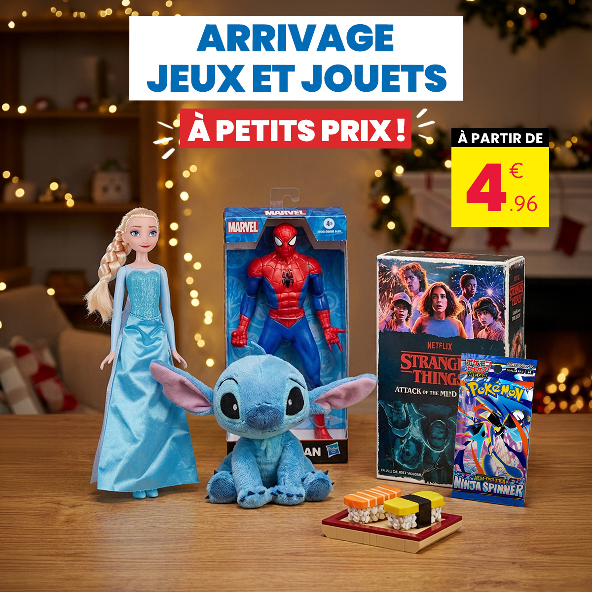 Stokomani Facebook ad: Alerte arrivage jouets chez Stokomani!