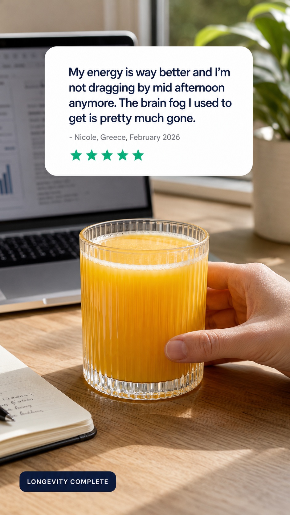 The Longevity Store Facebook ad