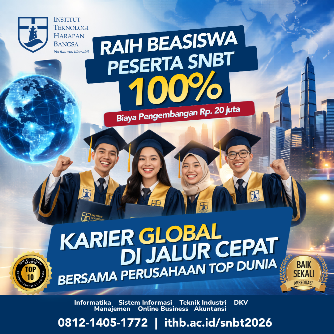 Institut Teknologi Harapan Bangsa - ITHB Facebook ad: Raih Beasiswa SNBT