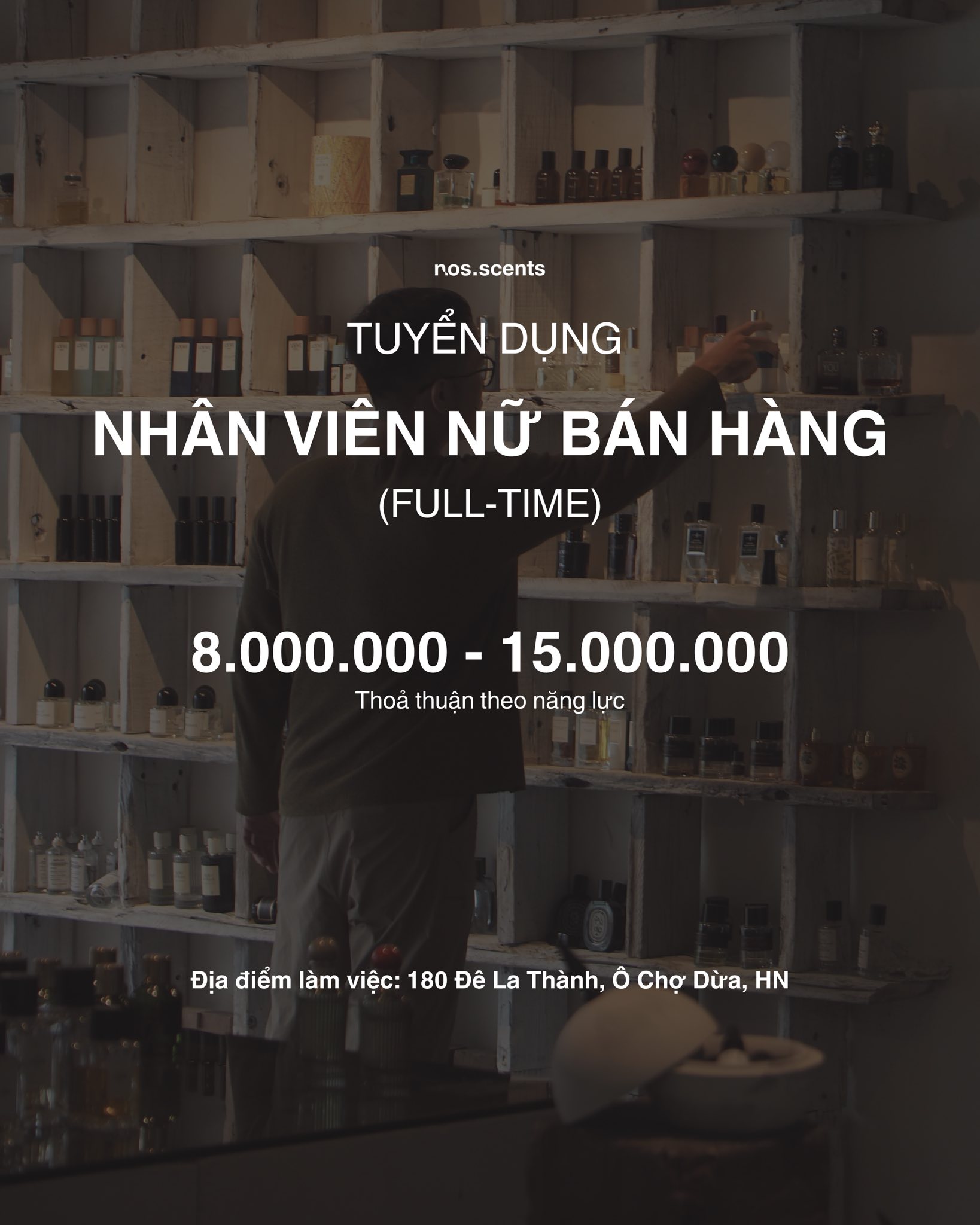 Nos Scents Facebook ad: TUYỂN DỤNG NHÂN VIÊN NỮ BÁN HÀNG …