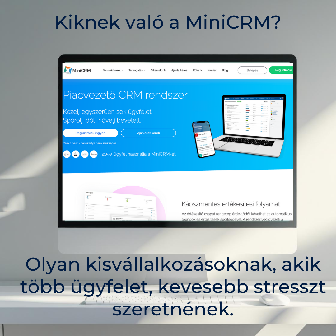MiniCRM - kezedben az értékesítés Facebook ad