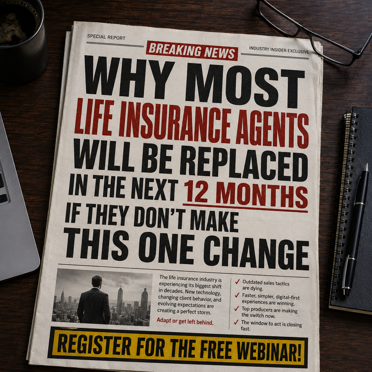 GM Wealth Financial Facebook ad: ATTENTION: Life Insurance Agents