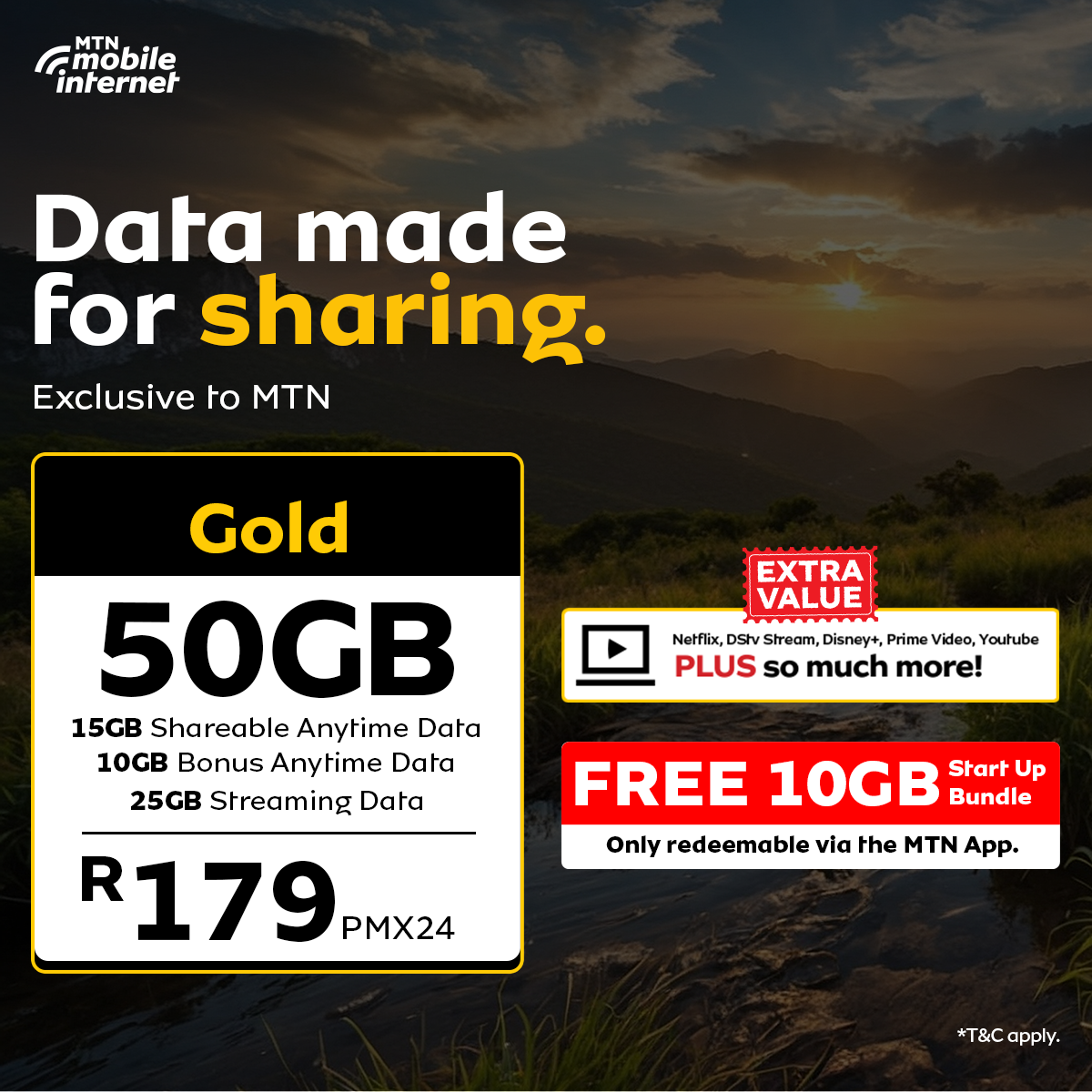 MTN South Africa Facebook ad: Data made for sharing?