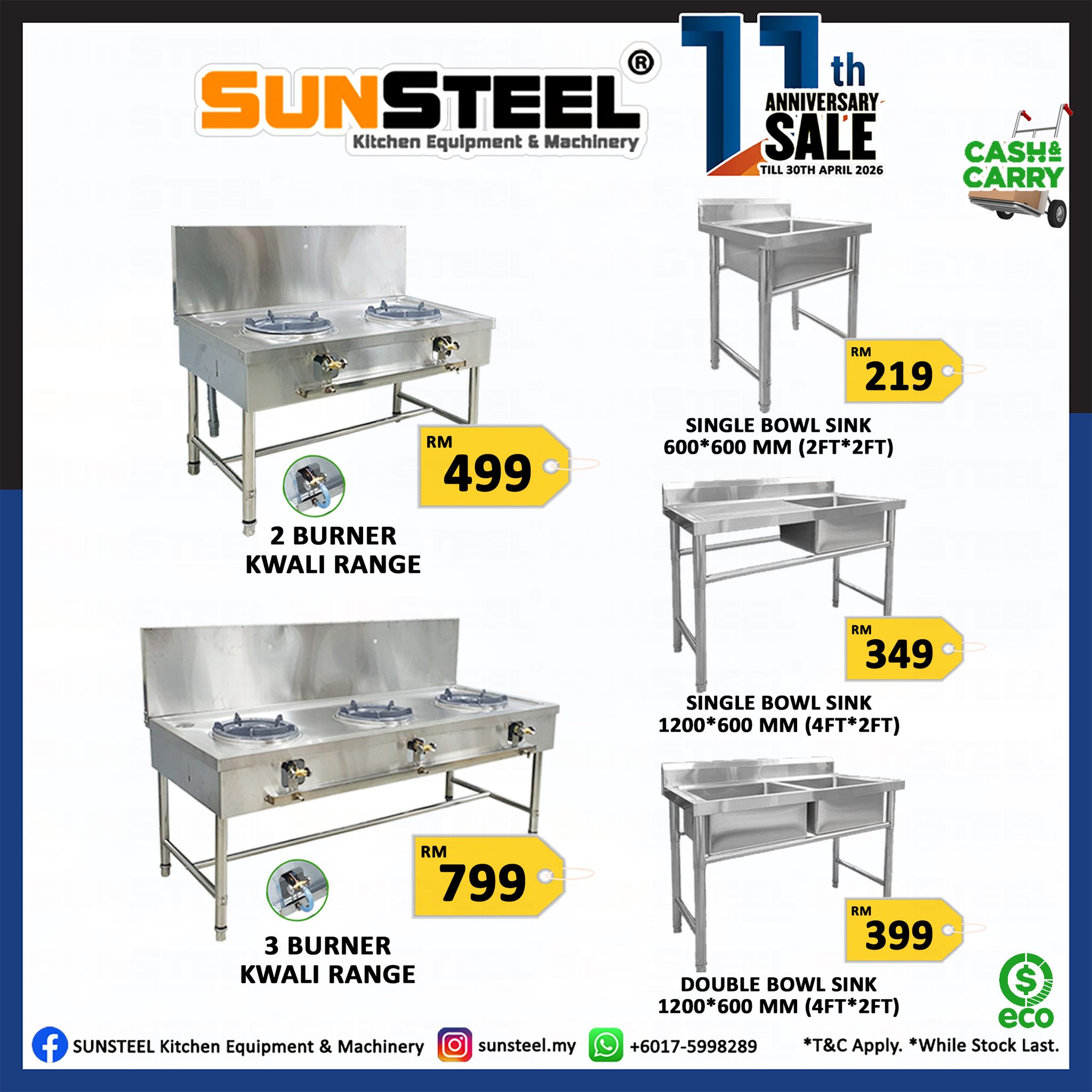 SUNSTEEL Kitchen Equipment & Machinery Facebook ad