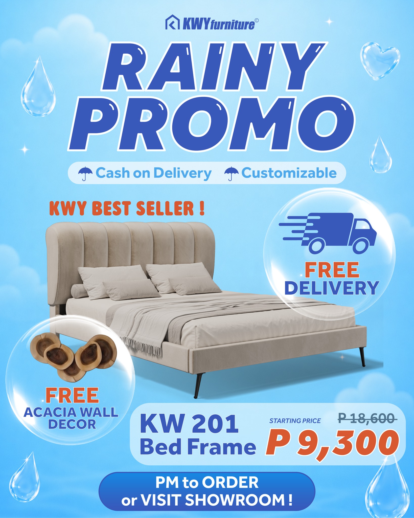 KWY Furniture Facebook ad: KW 201 Bed Frame
