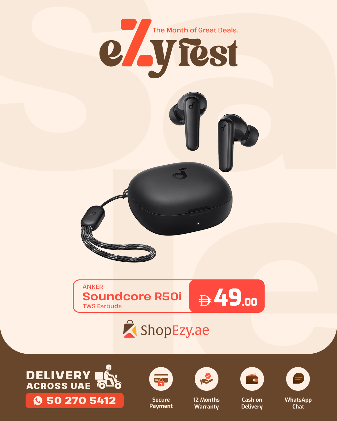 Shopezy Facebook ad: NEVER MISS A DEAL