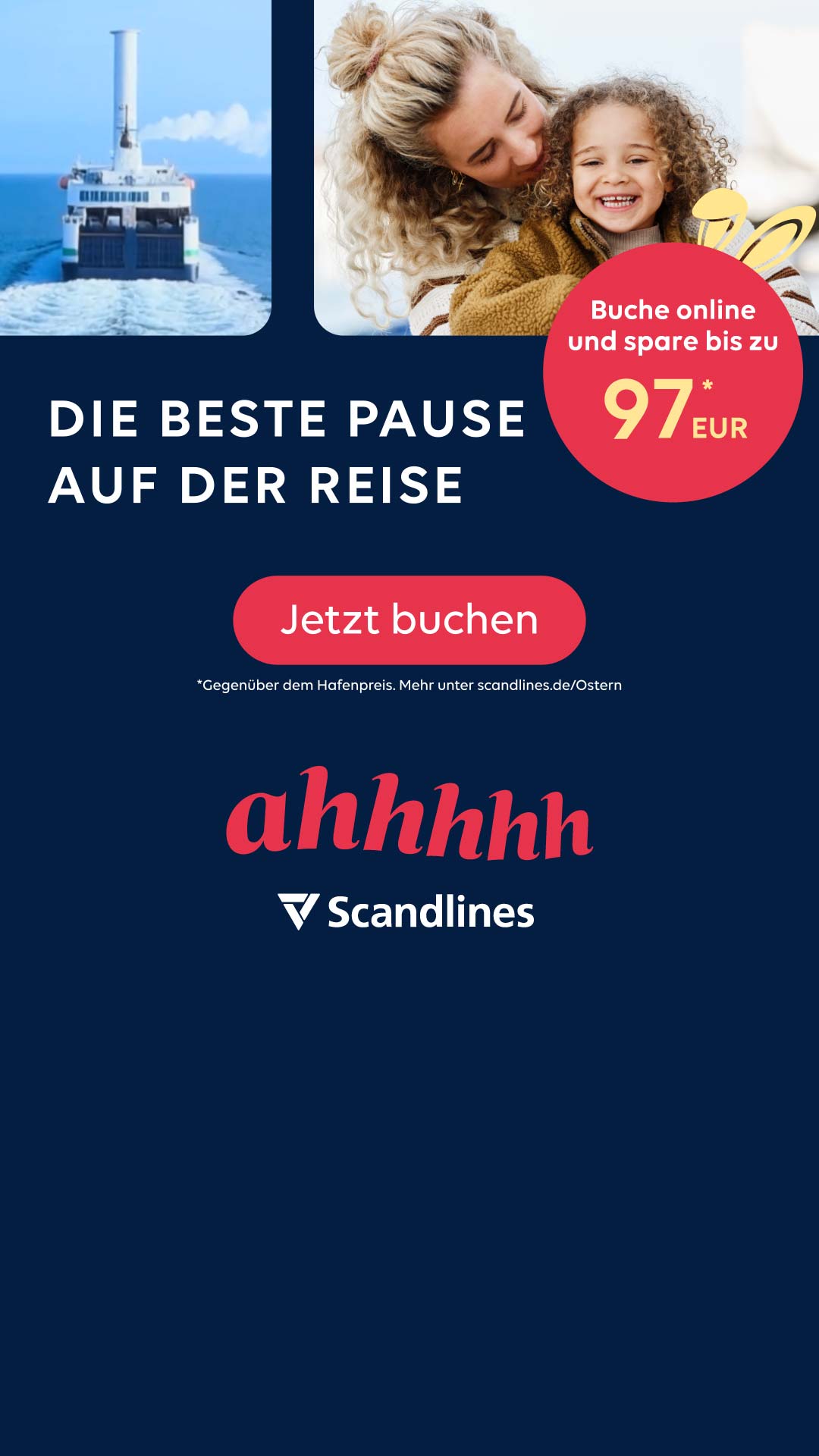 Scandlines Facebook ad from Feb 25, 2026