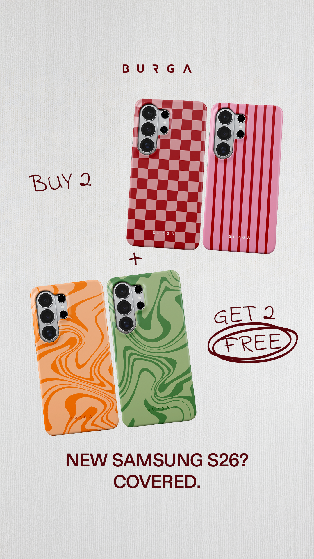 BURGA Cases Facebook ad