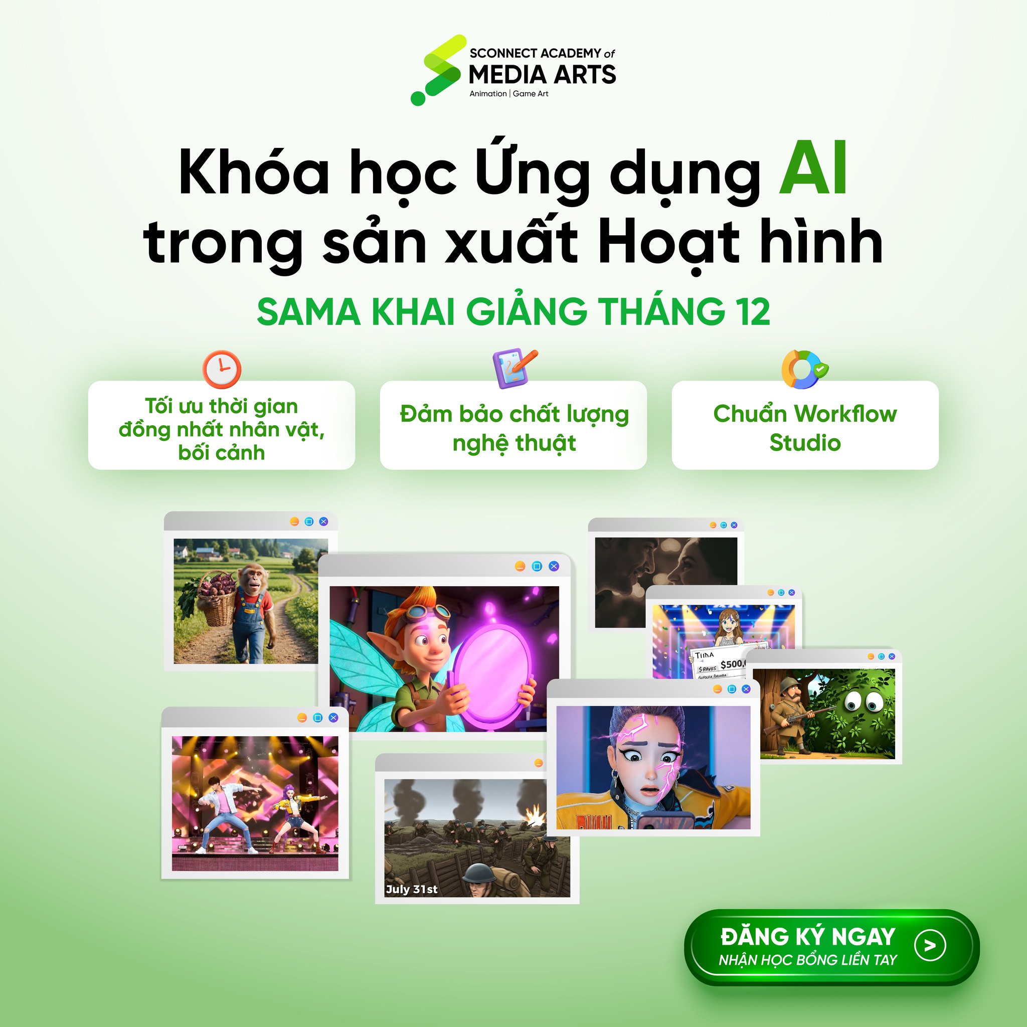 Học viện Sconnect - Academy of Media Arts Facebook ad: ĐỪNG ĐỂ BẢN THÂN TỤT LẠI TRONG CUỘC…