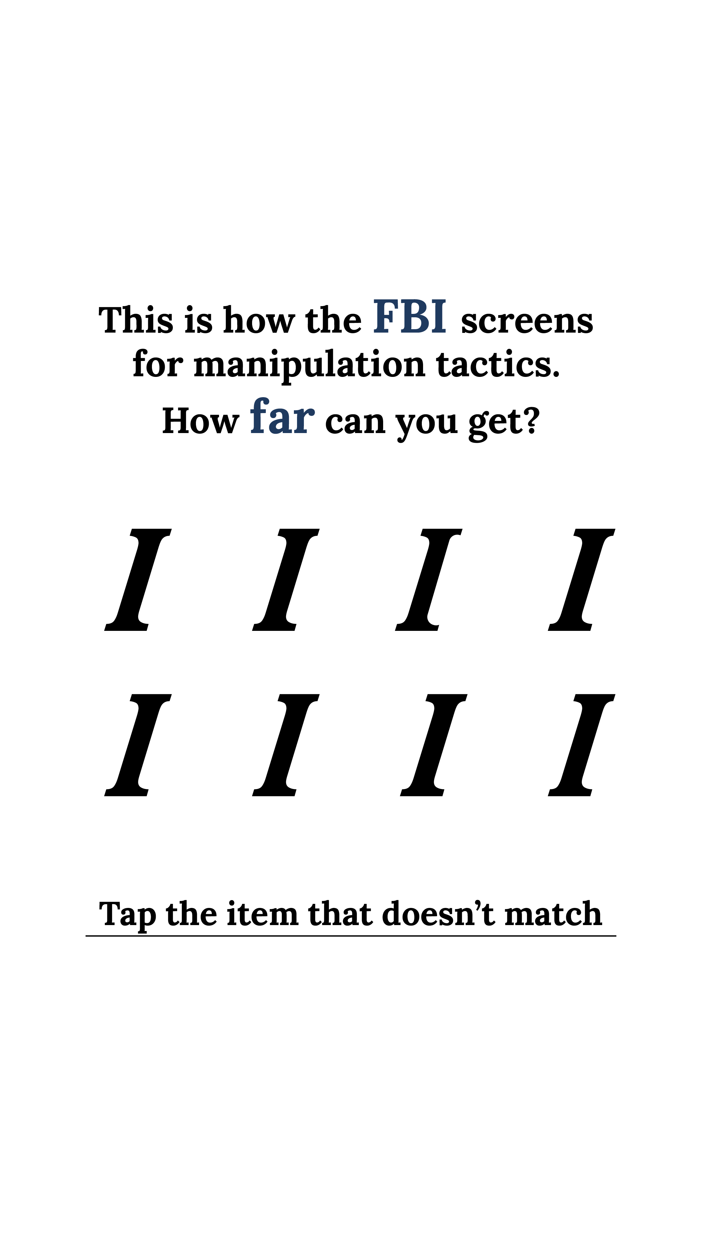 Personality Type Facebook ad