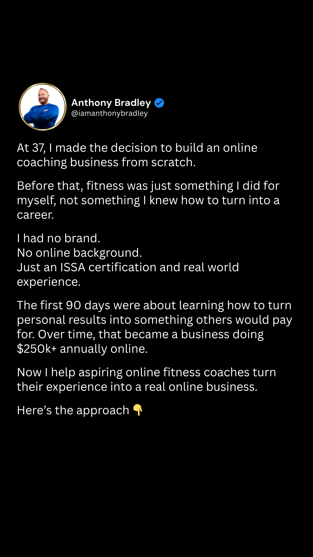 Anthony J Bradley Facebook ad