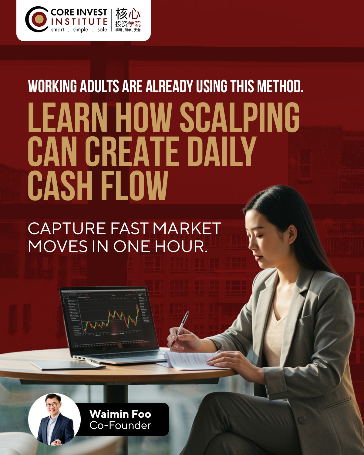 Core Invest Institute Facebook ad