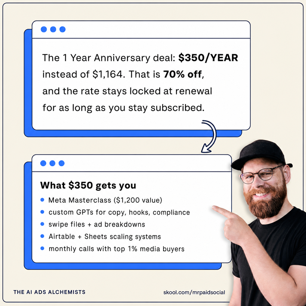 Mr. Paid Social Facebook ad