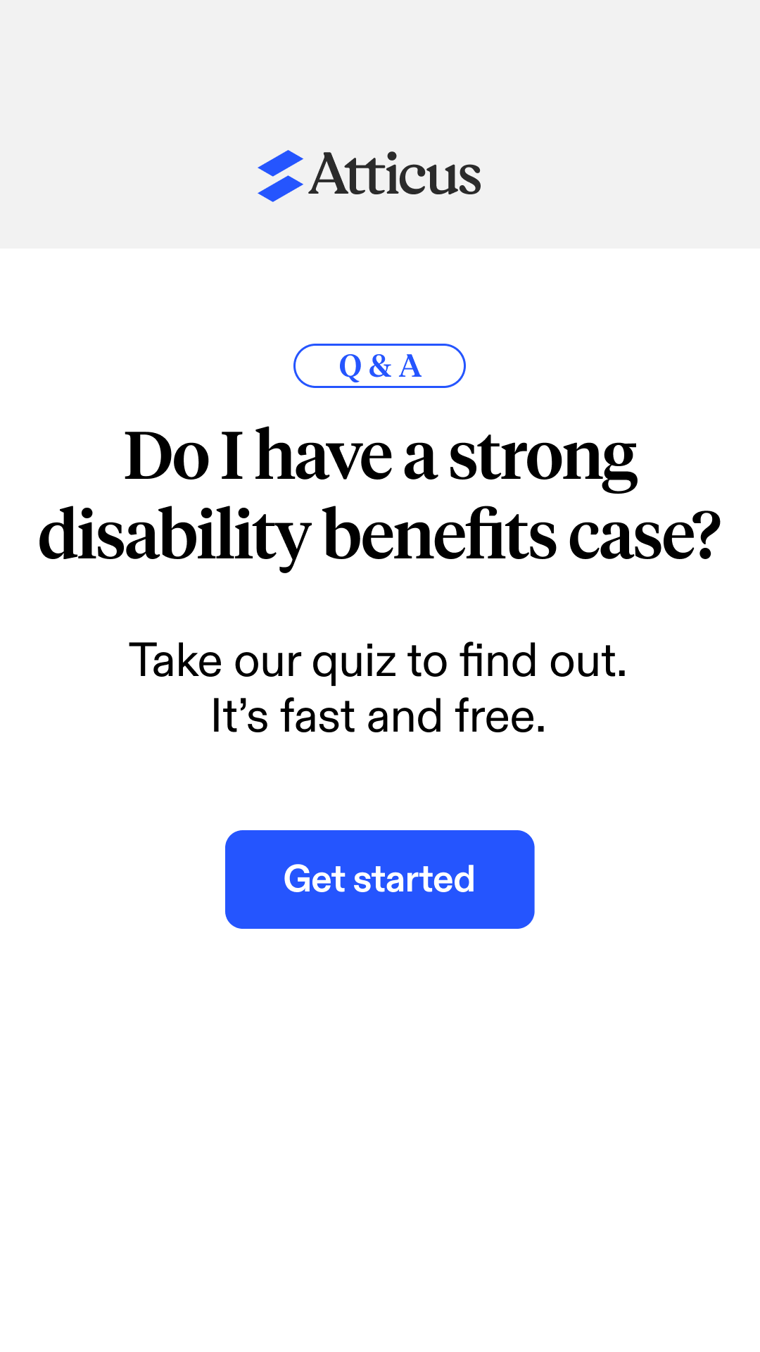Atticus Facebook ad